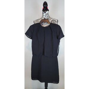 SCOTCH & SODA Maison Black Dress Size 4 Petite The Little Black Dress Midi